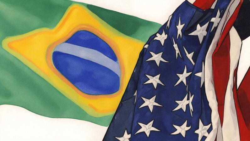 Bandeiras do Brasil e dos EUA (Foto: Embaixada dos Estados Unidos)