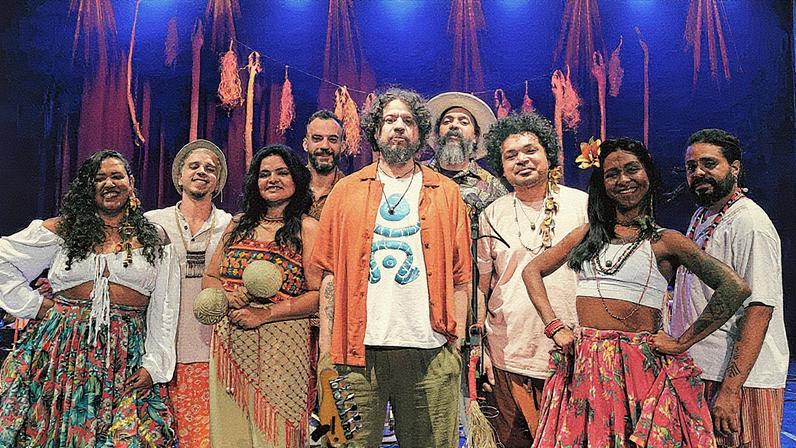 Afroribeirinhos se apresentam na Praça da Harmonia (Foto: Divulgação)