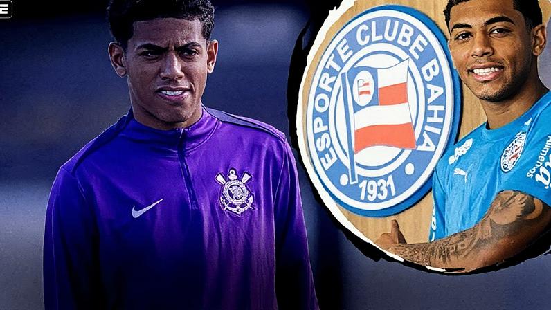 Corinthians aciona Bahia na CBF por 'caso Kauê Furquim' e cobra multa pesada por venda de joia da base (Foto: Rodrigo Coca/Ag.Corinthians | Divulgação/Bahia)
