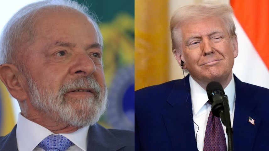 Tarifaço sobre as exportações brasileiras para os EUA coloca Lula e Trump em confronto (Foto: Wilton Junior/ Estadão e Alex Brandon/AP)
