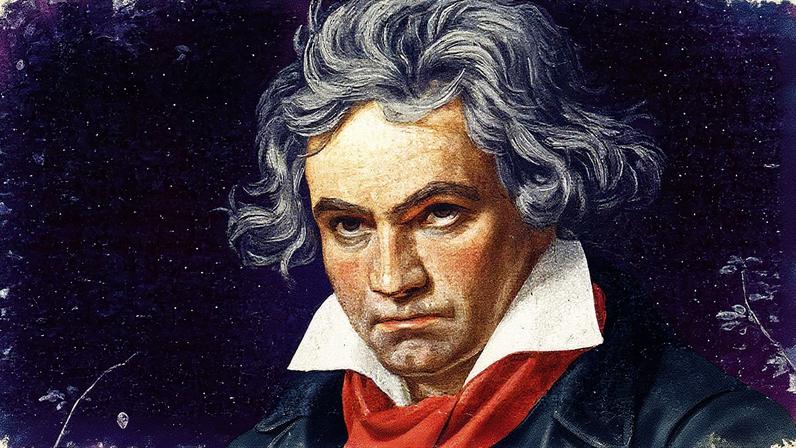 Beethoven em pintura de Karl Joseph Stieler: quase dois séculos após sua morte, seu cabelo ajudou a revelar segredos de saúde e família. (Foto: Roger-Viollet/AFP)