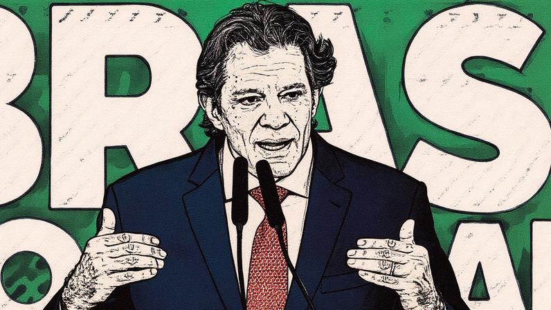 Fernando Haddad, ministro da Fazenda, diz que a política para datacenters garante proteção aos dados brasileiros (Foto: Evaristo Sa-13.ago.25/AFP)