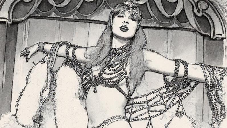 Taylor Swift em foto promocional de 'The Life of a Showgirl' (Foto: Reprodução)