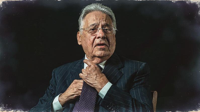 O ex-presidente Fernando Henrique Cardoso durante entrevista na fundação que leva seu nome, no centro de São Paulo (Foto: Keiny Andrade/Folhapress)