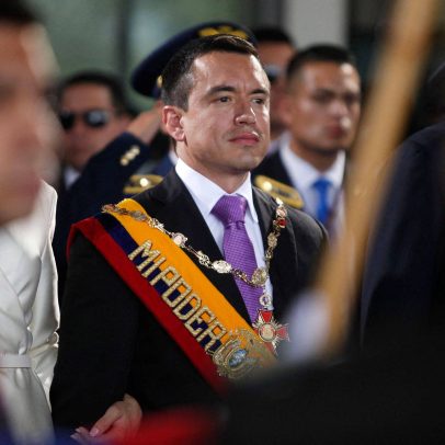 Noboa sugere plebiscito sobre impeachment de juízes e bases estrangeiras no país