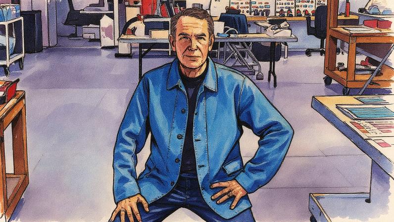 Jeff Koons em seu estúdio, Nova York, 2024. (Foto: Gagosian e o artista)