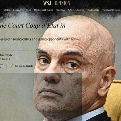 Wall Street Journal critica Moraes por suposto golpe de Estado e politização do STF