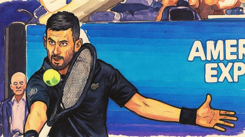 Djokovic durante estreia no US Open (Foto: Clive Brunskill/CLIVE BRUNSKILL)