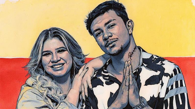 Marília Mendonça e Xamã no clipe de 'Leão' (Foto: Divulgação)