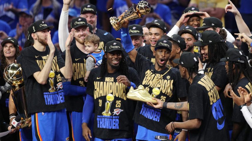 Oklahoma City Thunder é campeão da NBA (Foto: Justin Ford/Getty Images/AFP)