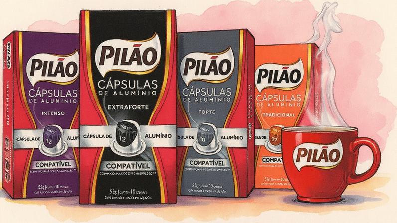Café Pilão: JDE é dona das principais marcas de café do Brasil; portfólio inclui ainda Caboclo, Pelé e do Ponto (Foto: Café Pilão/Divulgação)