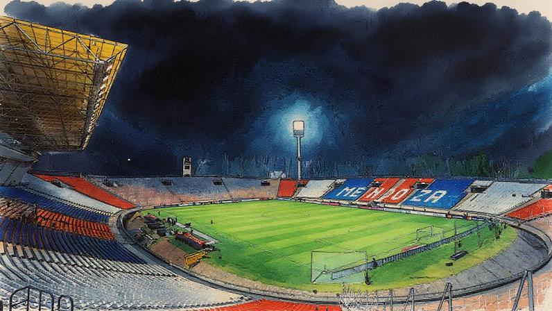 Estádio Malvinas Argentinas, em Mendoza, vai ser o palco da partida entre Union de Santa Fé e River Plate nesta quinta, 28 (Foto: Alexis Lloret/Getty Images)