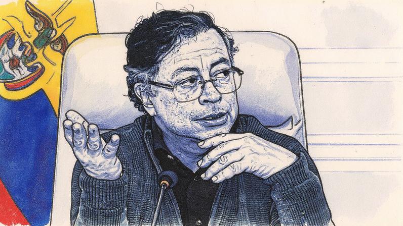 Gustavo Petro em Bogotá, no dia 27 de agosto de 2025 (Foto: Reprodução)