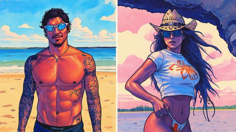 Gabriel Medina e Isabella Arantes posam juntos para uma foto (Foto: Reprodução)