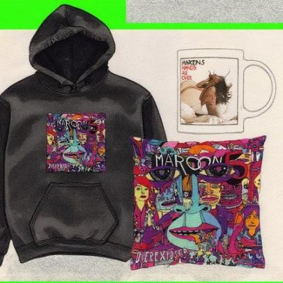 Celebre o novo álbum 'Love Is Like' do Maroon 5 com mercadorias alternativas