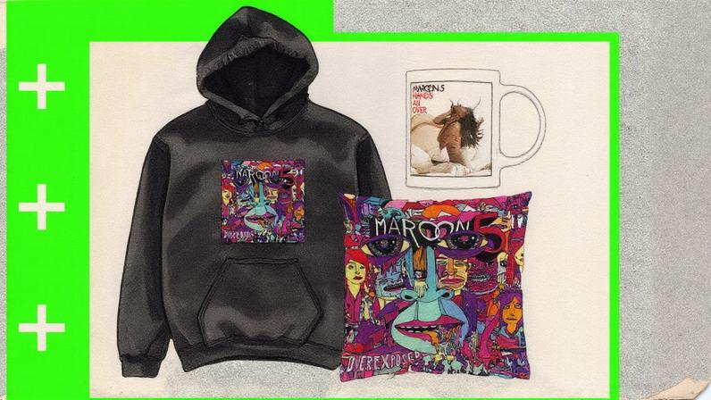 Compre as melhores mercadorias não oficiais do Maroon 5 em sites como Etsy, Redbubble e muito mais aqui. (Foto: Reprodução)