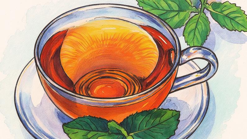 Chá verde com hortelã é muito usado como digestivo, perfeito após uma refeição para acalmar o estômago. A hortelã é famosa por tranquilizar a mente e aguçar os sentidos, tornando esse chá perfeito para qualquer hora do dia. Particularmente refrescante nos dias de verão. (Foto: Reprodução)