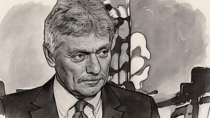 Dmitri Peskov durante entrevista em Moscou (Foto: Reprodução)