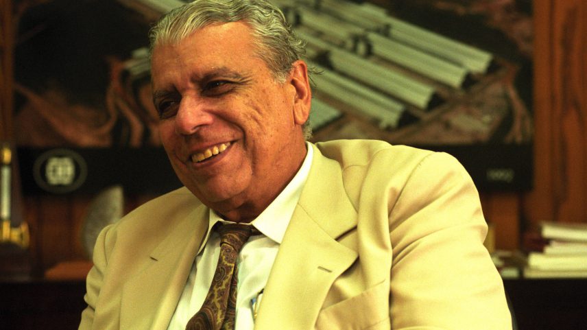 Retrato do empresário Antônio Ermírio: eficiência nos negócios e preocupações humanitárias (Foto: Paulo Giandalia/Folhapress)