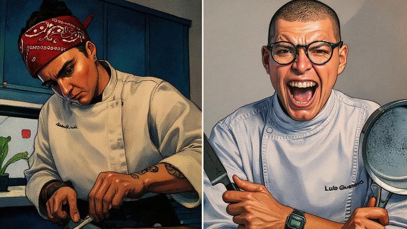 Chefs Rebeca Rabello e Luis Gustavo Silva posam para a foto (Foto: Reprodução)