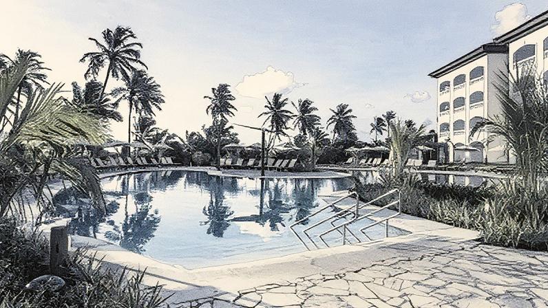 Piscina do Sol Grand Premium, hotel mais recente a passar por renovação na Costa do Sauípe (Foto: Reprodução)