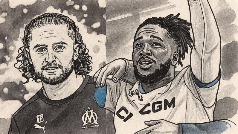 Olympique de Marselha coloca à venda Rabiot e Rowe, que trocaram agressões no vestiário (Foto: Reprodução)