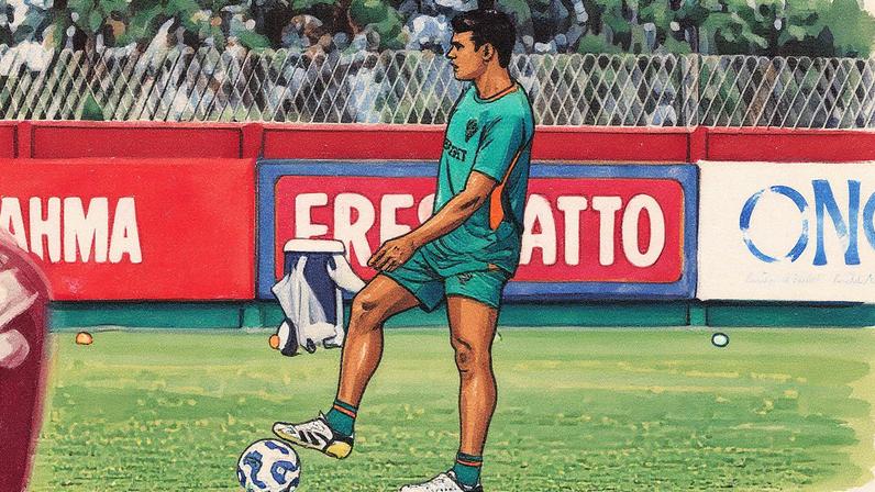 Thiago Silva volta a treinar em campo no Fluminense (Foto: LUCAS MERÇON / FLUMINENSE F.C.)