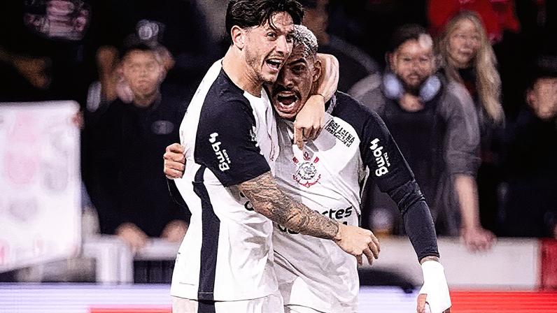 Corinthians vence o Athletico-PR no jogo de ida das quartas de final (Foto: Reprodução)