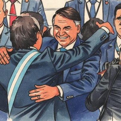 PF encontra pedido de asilo político a Milei no celular de Bolsonaro