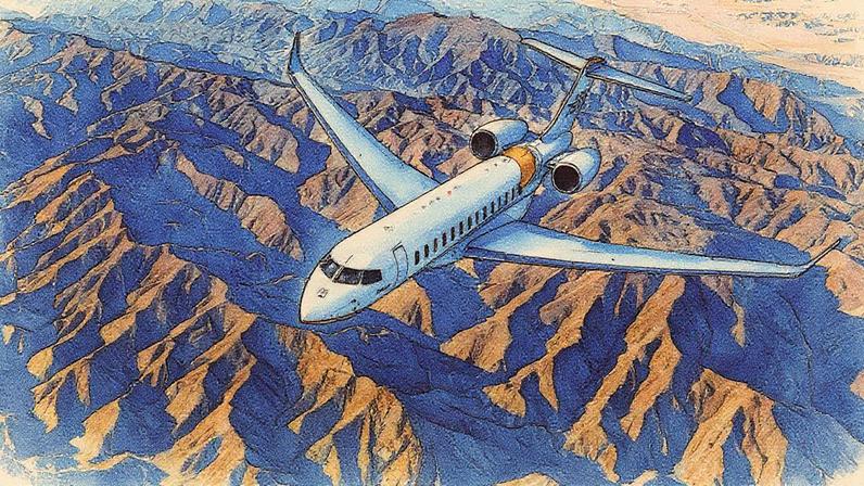 Global 7500, da Bombardier, que acomoda até 19 passageiros, é um dos jatos executivos de ultra longo alcance mais desejados em feiras de aviação (Foto: Chad Slattery)