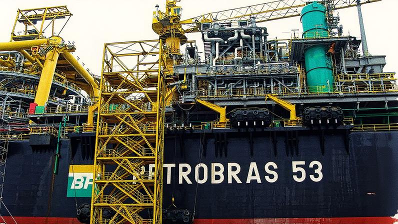 Plataforma da Petrobras (Foto: Alan Bastos/Porto de Rio Grande/Divulgação)