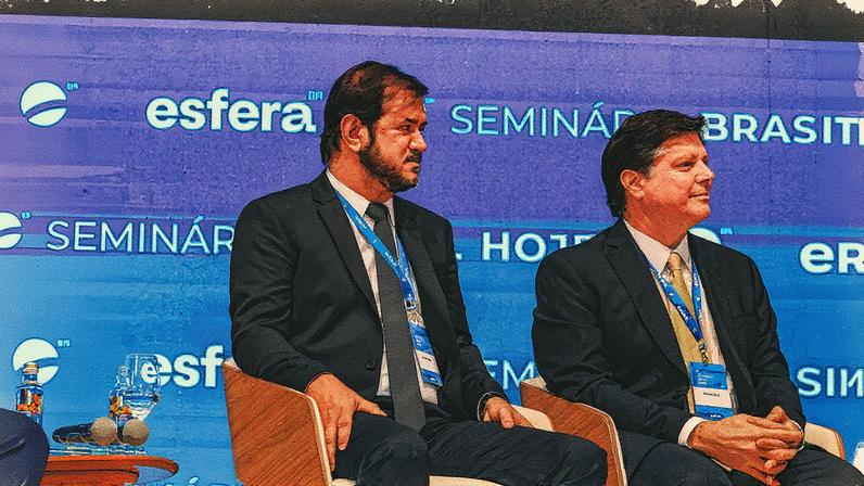 Antonio Rueda participou de painel em que também esteve o presidente do MDB, Baleia Rossi (Foto: Divulgação/Esfera Brasil)