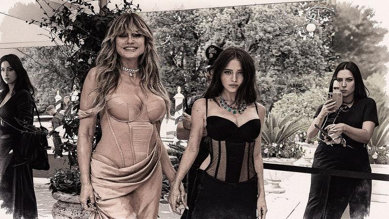 Heidi Klum e a filha Leni Klum (Foto: Getty Images)