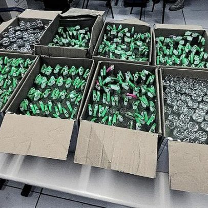 PRF apreende mil frascos de lança-perfume e 150 balas de ecstasy em ônibus