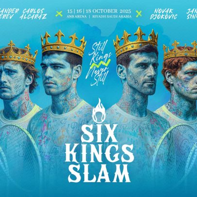 Sinner, Alcaraz e Djokovic disputam a nova edição do Six Kings Slam