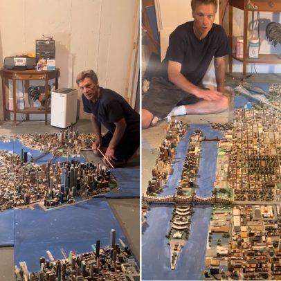 Caminhoneiro passa 21 anos criando maquete impressionante de Nova York