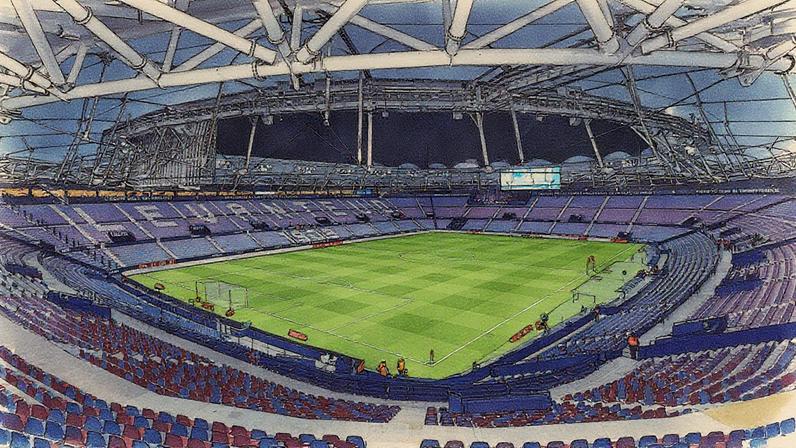 Estadi Ciutat de Valencia será o palco da partida entre Levante e Barcelona neste sábado, 23 (Foto: David Aliaga/NurPhoto/Getty Images)