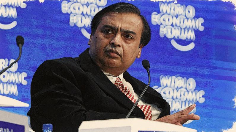 Mukesh Ambani, dono da Reliance: bilionário é alvo indireto da ofensiva americana contra Nova Délhi (Foto: Simon Dawson/Bloomberg)