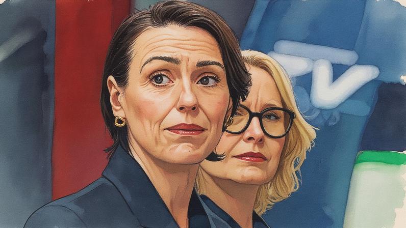 Suranne Jones e Julie Delpy aparecem juntas em uma cena do filme "Refém" (Foto: Reprodução)