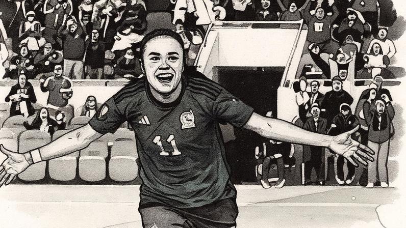 Jacqueline Ovalle durante um partido contra o Paraguai, em 3 de março de 2024, em Los Angeles. (Foto: Marcio Jose Sanchez/AP)