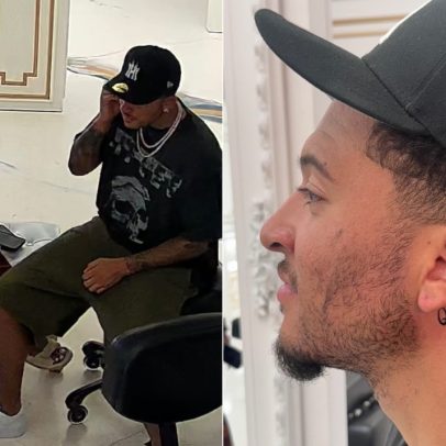Sancho tatua nome da nova namorada e apaga homenagem à ex-namorada