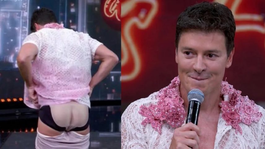 Rodrigo Faro no 'Domingão com Huck' (Foto: Reprodução/TV Globo)
