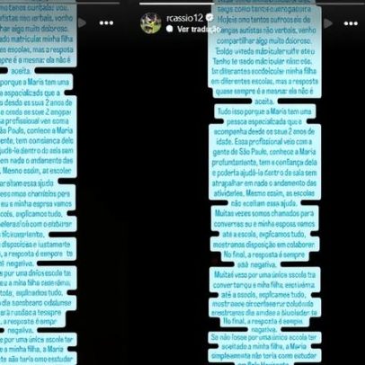 Cássio denuncia dificuldades de acesso escolar para filha autista e diretrizes em pauta