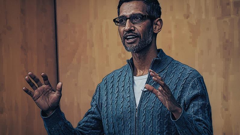 Sundar Pichai, CEO da Alphabet, durante a conferência de desenvolvedores Google I/O em Mountain View, Califórnia, em 10 de maio de 2023. (Foto: David Paul Morris | Bloomberg | Getty Images)