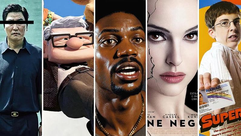 O jornal 'The New York Times' divulgou a sua lista com os 100 melhores filmes do século 21; entre eles, 'Parasita', 'Up!', 'Cidade de Deus', 'Cisne Negro' e 'Superbad'; veja lista completa abaixo (Foto: CJ Entertainment|Walt Disney Studios Motion Pictures|Globo Filmes|Fox Searchlight Pictures|Columbia Pictures)
