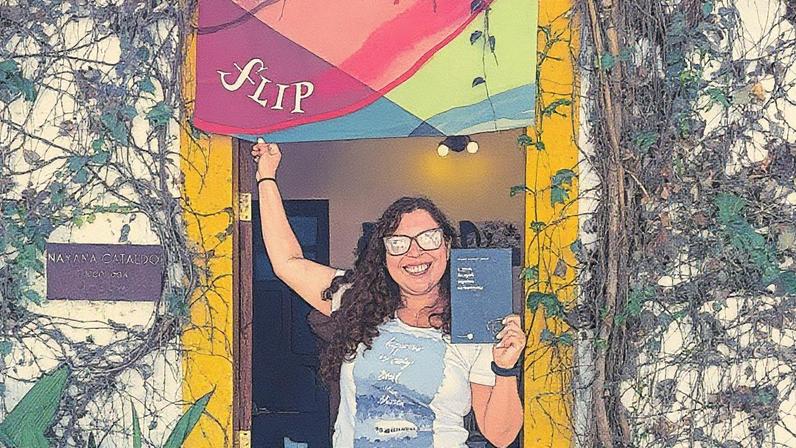 Escritora Milena Martins Moura na FLIP (Foto: Arquivo Pessoal)
