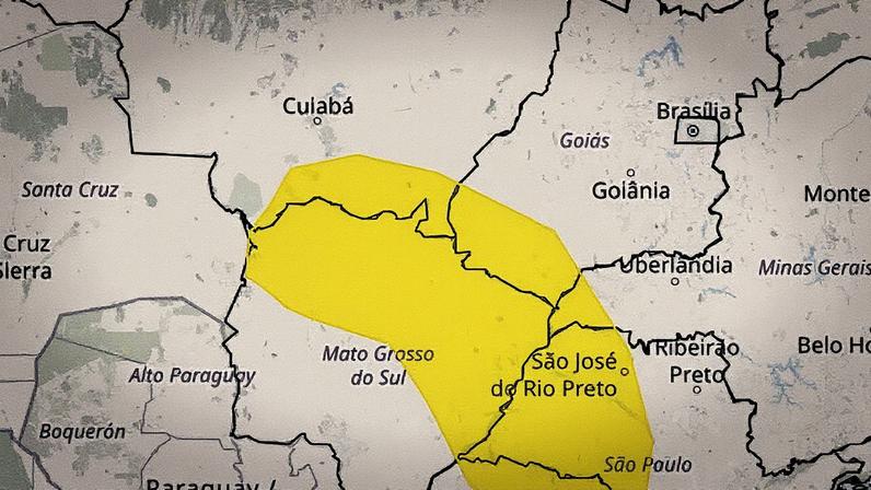 Inmet emite alerta para vendaval em Estados brasileiros. (Foto: Divulgação/Inmet)