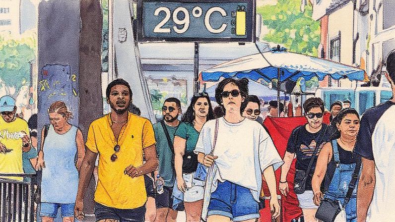 A partir de quarta-feira, os termômetros sobem, com onda de calor até sábado (Foto: Tiago Queiroz/Estadão)