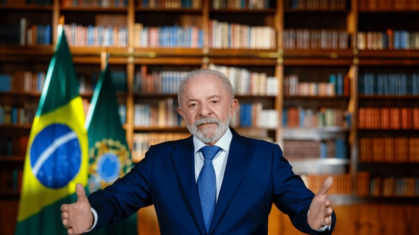 O presidente Lula em pronunciamento sobre as tarifas de Donald Trump, em julho de 2025 (Foto: Divulgação/PR)