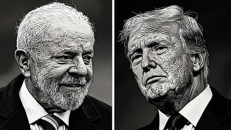 Lula e Donald Trump. Fotos: Brendan Smialowski e Patrick T. Fallon/AFP